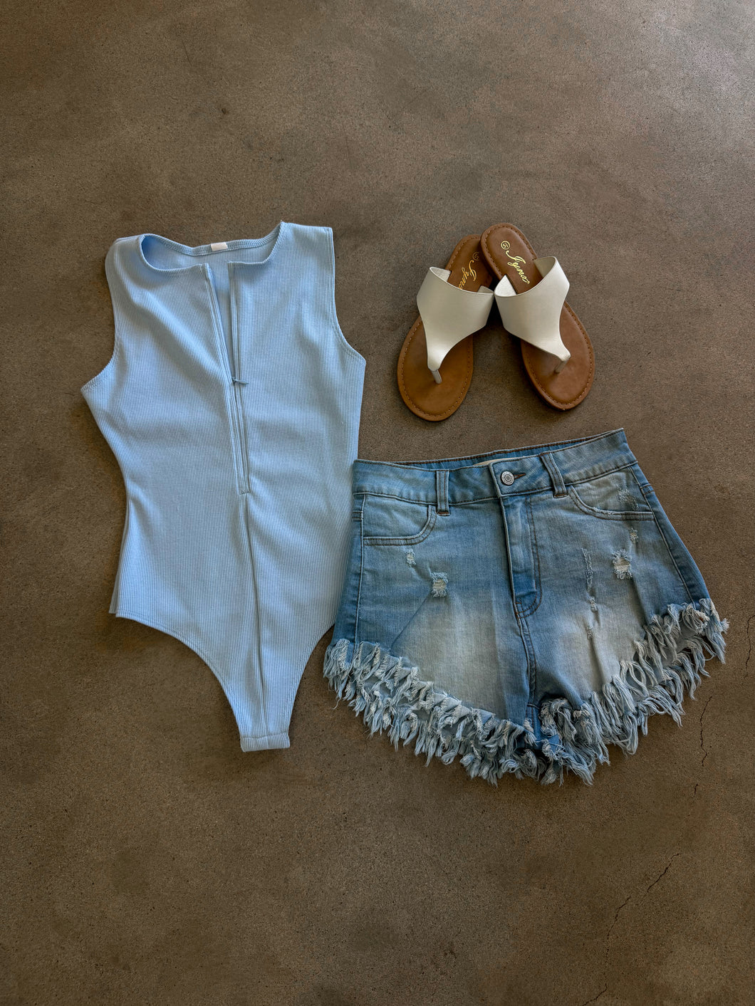 Fringe Denim Shorts