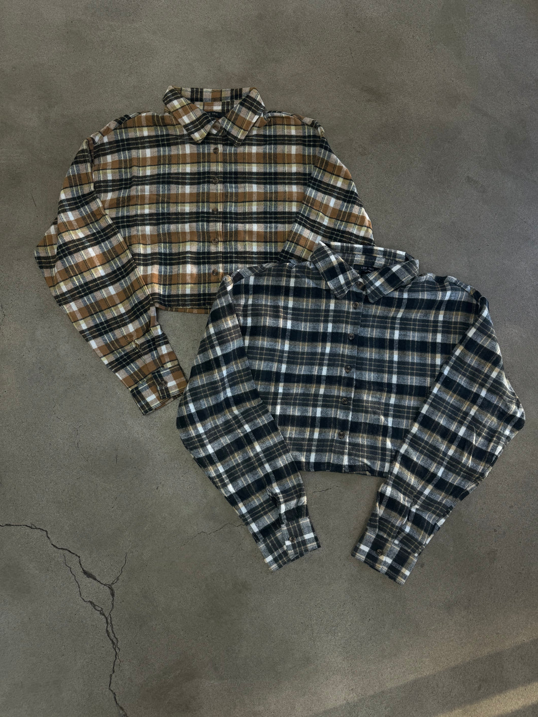 Scilla Crop Flannel ( mustard